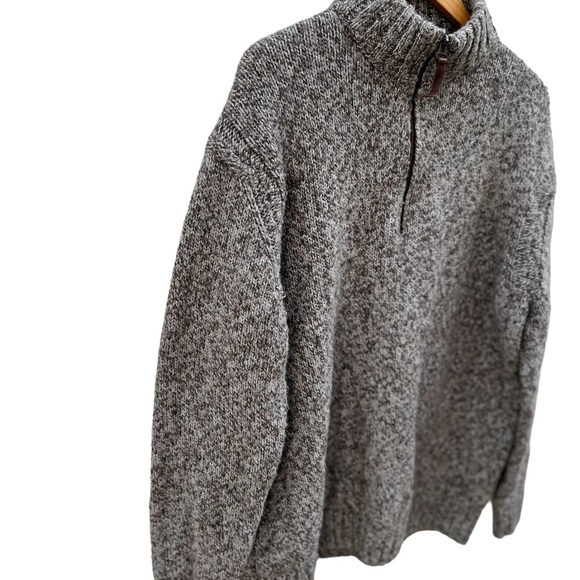 Woolrich  Eco Rich Woodward Half Zip Wool Sweater in Hazelnut Size XL - Picture 6 of 15